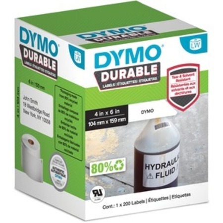 DYMO Label, Lw, Durable, 4 InchX6 Inch DYM1933086